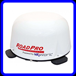 Roadpro mini dome satellite system for motorhomes and caravans